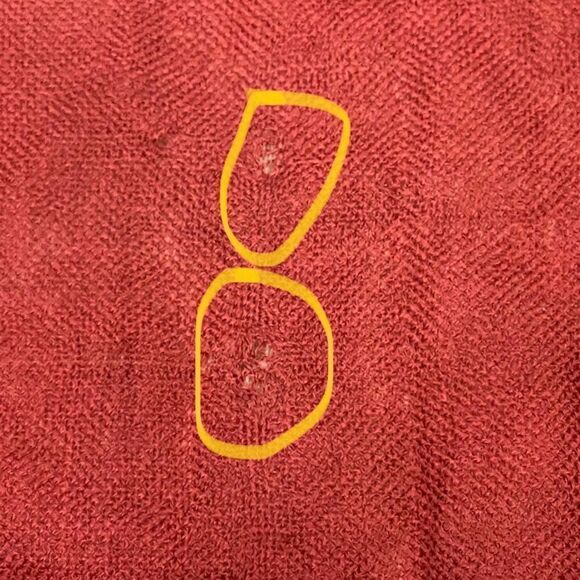 Zara Accessories Rust Stripe Acrylic Scarf Pashmina Approx 85 x 40 - FLAWS - Picture 5 of 6